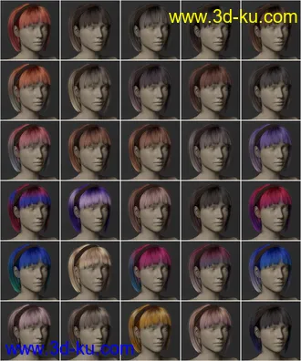 3D打印模型2022-03 Hair Texture Expansion的图片