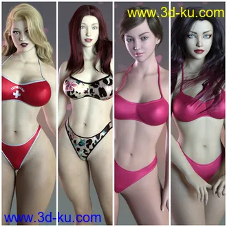 3D打印模型4 Curvy Body Character Morphs For Genesis 8 and 8.1F的图片