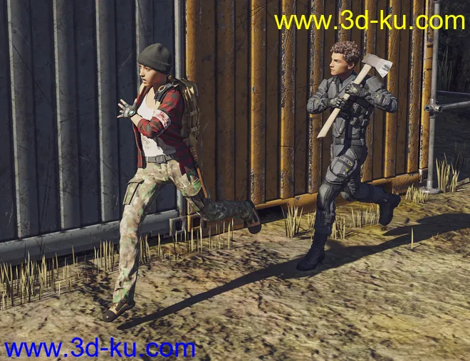 A Hard Life Poses for Genesis 8 and 8.1模型的图片5