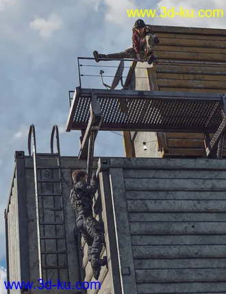 3D打印模型A Hard Life Poses for Genesis 8 and 8.1的图片