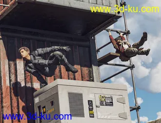 3D打印模型A Hard Life Poses for Genesis 8 and 8.1的图片