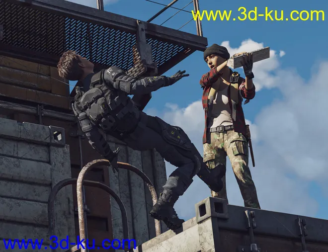 A Hard Life Poses for Genesis 8 and 8.1模型的图片9