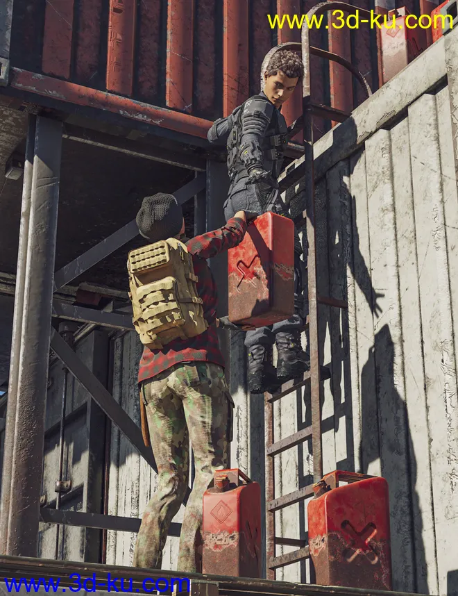 A Hard Life Poses for Genesis 8 and 8.1模型的图片11