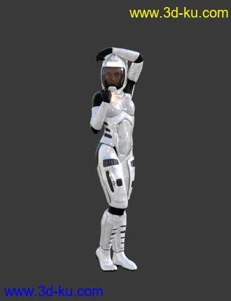 3D打印模型A7 EVA Luna Suit and Environment for Genesis 8 Females的图片