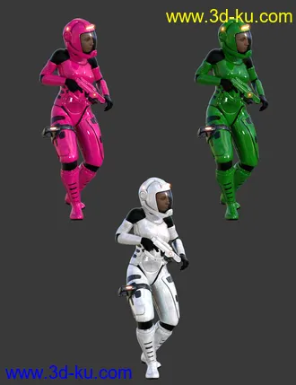 3D打印模型A7 EVA Luna Suit and Environment for Genesis 8 Females的图片