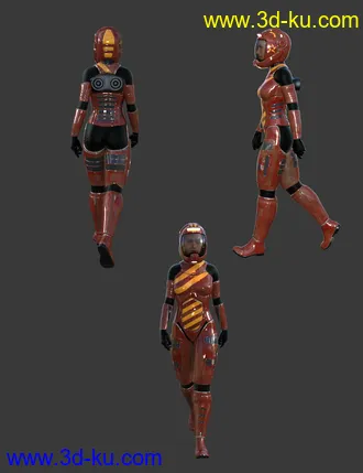 3D打印模型A7 EVA Luna Suit and Environment for Genesis 8 Females的图片