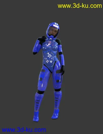 3D打印模型A7 EVA Luna Suit and Environment for Genesis 8 Females的图片