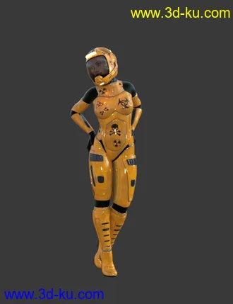 3D打印模型A7 EVA Luna Suit and Environment for Genesis 8 Females的图片
