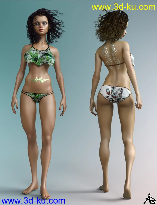 AB Toontaur for Genesis 8.1 Female模型的图片6