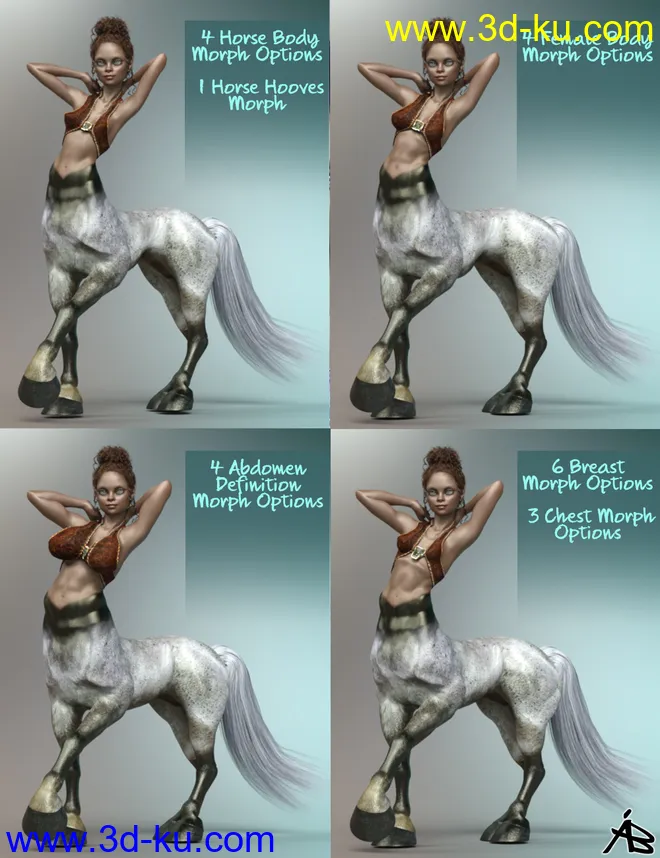 AB Toontaur for Genesis 8.1 Female模型的图片8