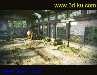 3D打印模型Abandoned Factory Building的图片
