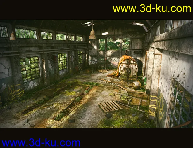 Abandoned Factory Building模型的图片4