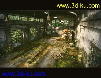 3D打印模型Abandoned Factory Building的图片