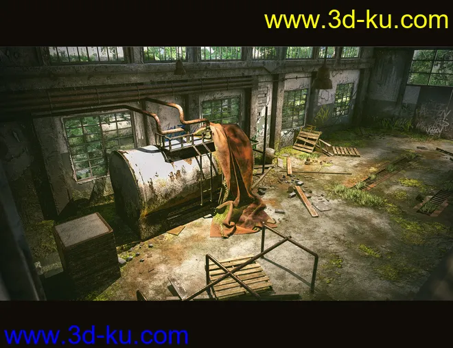 Abandoned Factory Building模型的图片6