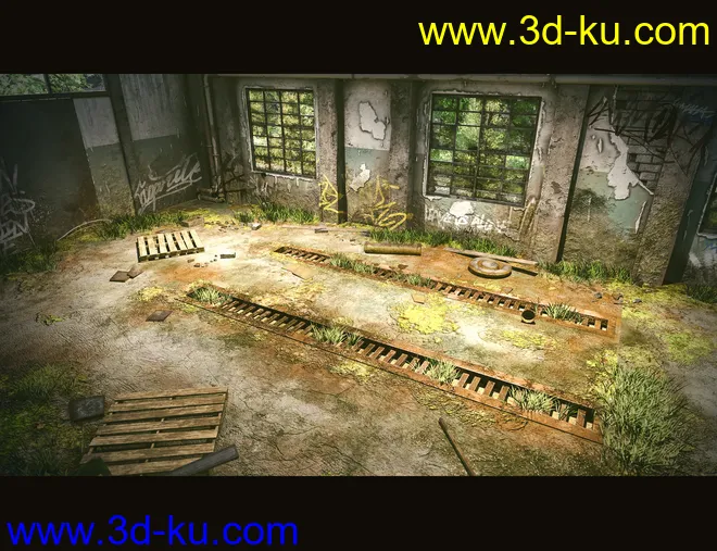 Abandoned Factory Building模型的图片7