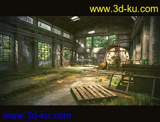 3D打印模型Abandoned Factory Building的图片