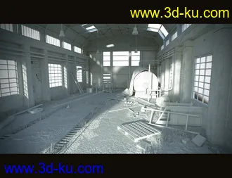 3D打印模型Abandoned Factory Building的图片