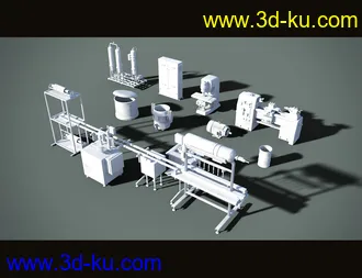 3D打印模型Abandoned Factory Machines的图片