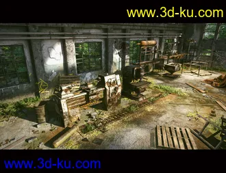 3D打印模型Abandoned Factory Machines的图片