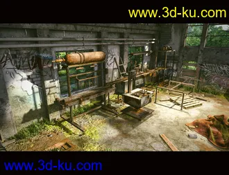 3D打印模型Abandoned Factory Machines的图片