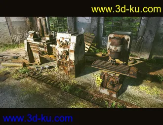 3D打印模型Abandoned Factory Machines的图片