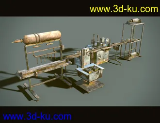 3D打印模型Abandoned Factory Machines的图片
