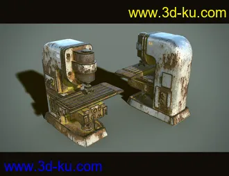 3D打印模型Abandoned Factory Machines的图片