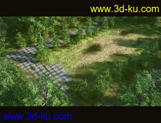 3D打印模型Abandoned Factory Vegetation的图片