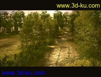 3D打印模型Abandoned Factory Vegetation的图片