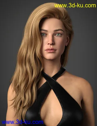 3D打印模型Adena Hair for Genesis 8 and 8.1 Female的图片