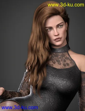 3D打印模型Adena Hair for Genesis 8 and 8.1 Female的图片