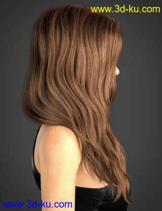 3D打印模型Adena Hair for Genesis 8 and 8.1 Female的图片