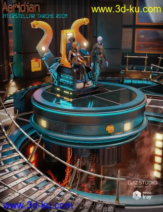 3D打印模型Aeridian Interstellar Throne Room的图片
