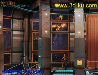 3D打印模型Aeridian Interstellar Throne Room的图片