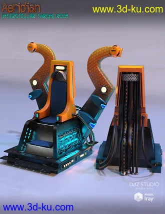 3D打印模型Aeridian Interstellar Throne Room的图片