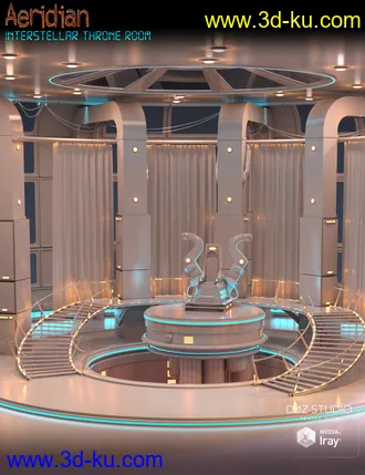 3D打印模型Aeridian Interstellar Throne Room的图片