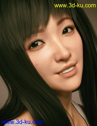 3D打印模型Alice Liu Character with Hair and Expressions for Genesis 8 Female的图片