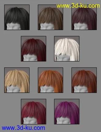 3D打印模型Alice Liu Character with Hair and Expressions for Genesis 8 Female的图片