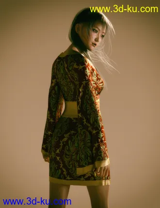 3D打印模型Alice Liu Character with Hair and Expressions for Genesis 8 Female的图片
