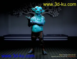 3D打印模型Alternate Textures for Oso Newt and Genesis 8.1 Males的图片