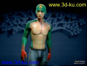 3D打印模型Alternate Textures for Oso Newt and Genesis 8.1 Males的图片