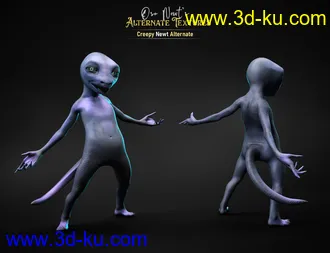 3D打印模型Alternate Textures for Oso Newt and Genesis 8.1 Males的图片