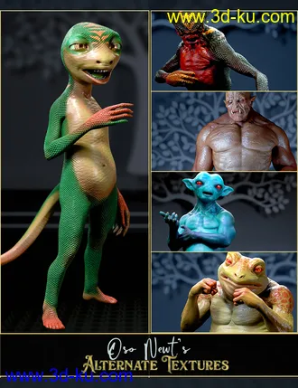 3D打印模型Alternate Textures for Oso Newt and Genesis 8.1 Males的图片