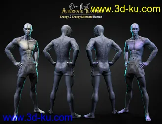 3D打印模型Alternate Textures for Oso Newt and Genesis 8.1 Males的图片