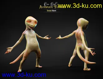 3D打印模型Alternate Textures for Oso Newt and Genesis 8.1 Males的图片
