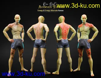 3D打印模型Alternate Textures for Oso Newt and Genesis 8.1 Males的图片