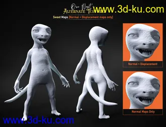3D打印模型Alternate Textures for Oso Newt and Genesis 8.1 Males的图片