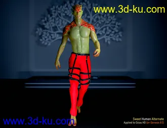 3D打印模型Alternate Textures for Oso Newt and Genesis 8.1 Males的图片