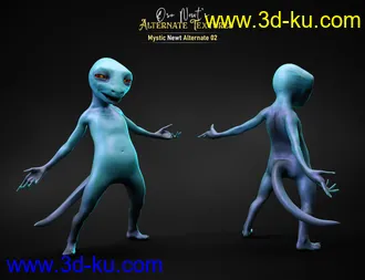 3D打印模型Alternate Textures for Oso Newt and Genesis 8.1 Males的图片