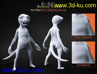 3D打印模型Alternate Textures for Oso Newt and Genesis 8.1 Males的图片